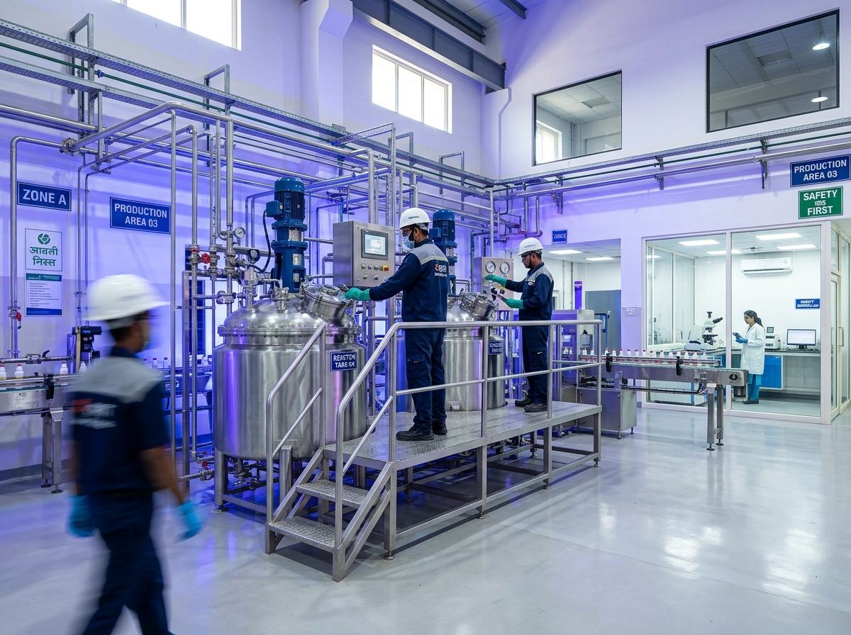 Krishna Ink Quality Control & Manufacturing Facility